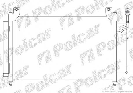 Радіатор кондиціонера Polcar 4580K81K