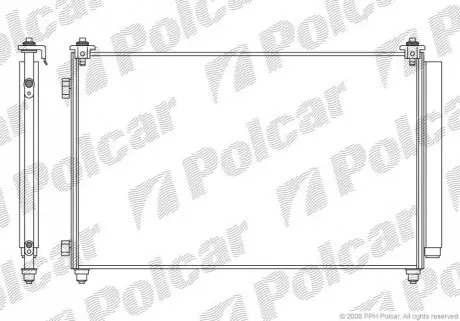 Радиатор кондиционера Polcar 4585K81K