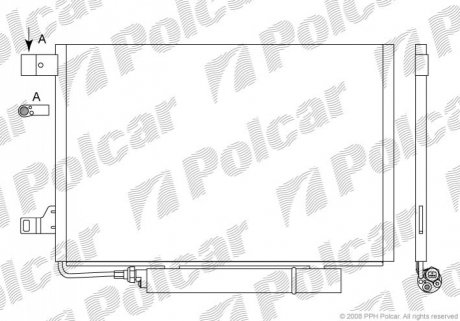 Радіатор кондиціонера Polcar 5006K81X