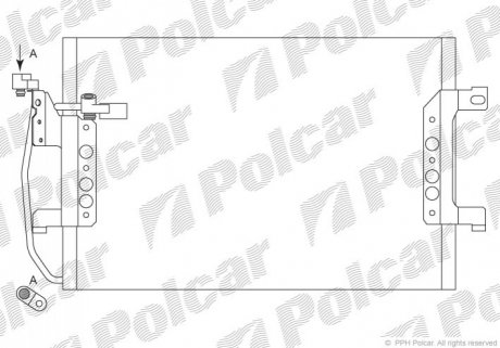 Радиатор кондиционера Polcar 5038K8C1