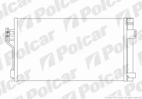 Радіатор кондиціонера Polcar 5040K8C1S