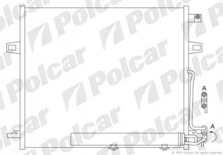 Радіатор кондиціонера Polcar 5045K8C1