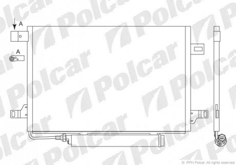 Радиатор кондиционера Polcar 5065K82X (фото 1)