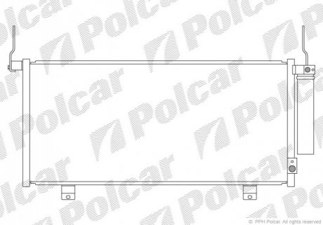 Радіатор кондиціонера Polcar 5223K81K (фото 1)