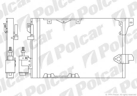 Радиатор кондиционера Polcar 5508K81X (фото 1)