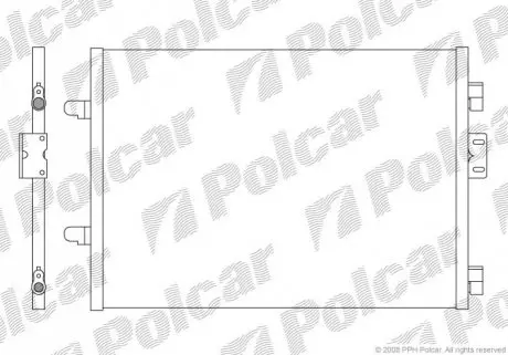 Радиатор кондиционера Polcar 6016K81X