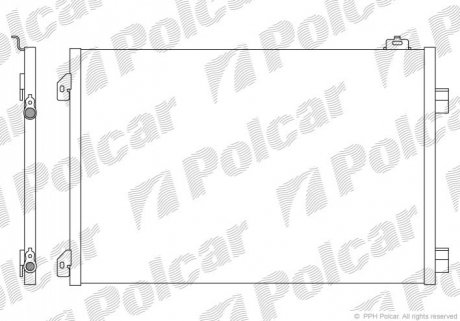 Радиатор кондиционера Polcar 6016K8C2