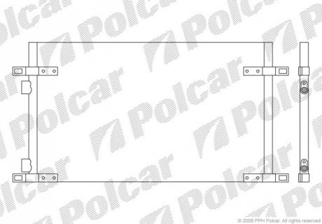Радиатор кондиционера Polcar 6032K8C2S