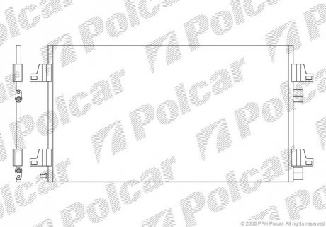 Радіатор кондиціонера Polcar 6037K81X