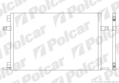 Радиатор кондиционера Polcar 6051K8C1 (фото 1)