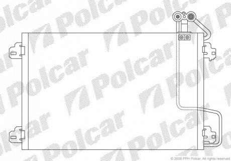 Радиатор кондиционера Polcar 6070K8C1S