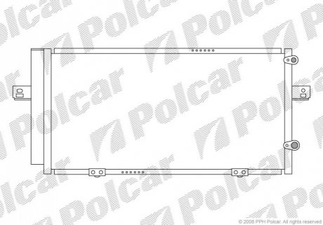 Радіатор кондиціонера Polcar 6375K8C1