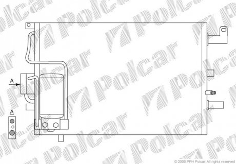 Радиатор кондиционера Polcar 6522K8C1 (фото 1)