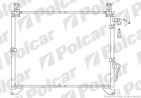 Радіатор кондиціонера Polcar 7115K8C1 (фото 1)