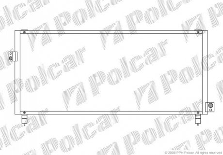 Радиатор кондиционера Polcar 7211K8C1 (фото 1)