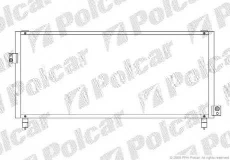 Радиатор кондиционера Polcar 7211K8C1