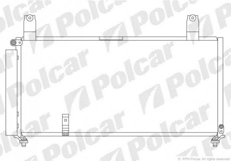 Радіатор кондиціонера Polcar 7414K8C1