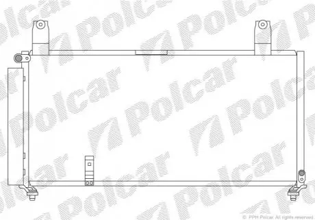 Радиатор кондиционера Polcar 7414K8C1