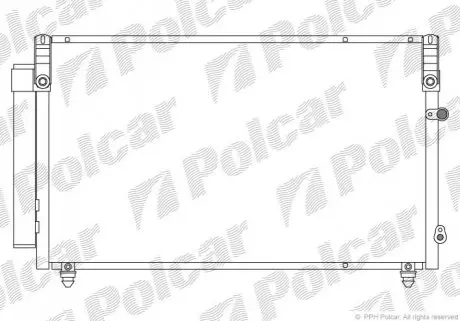 Радіатор кондиціонера Polcar 8021K8C1