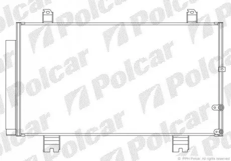 Радиатор кондиционера Polcar 8022K81K