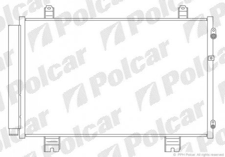 Радіатор кондиціонера Polcar 8044K8C1 (фото 1)