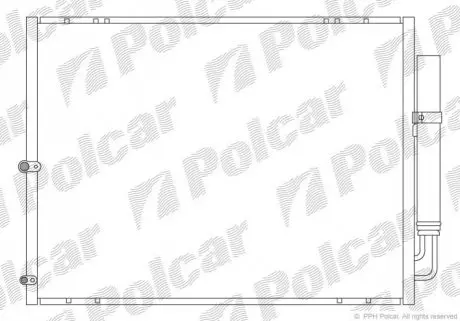 Радиатор кондиционера Polcar 8061K8C1