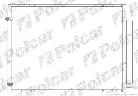 Радиатор кондиционера Polcar 8061K8C2
