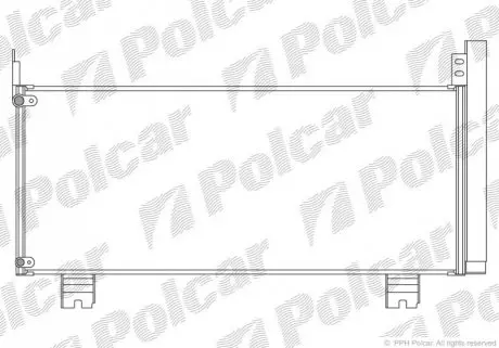 Радиатор кондиционера Polcar 8062K81K