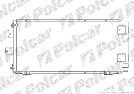 Радіатор кондиціонера Polcar 8113K8C1