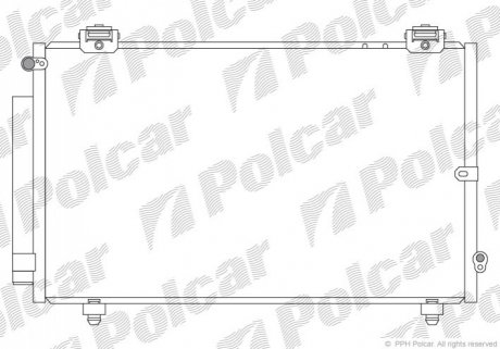 Радиатор кондиционера Polcar 8114K82K