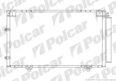 Радиатор кондиционера Polcar 8137K8C1