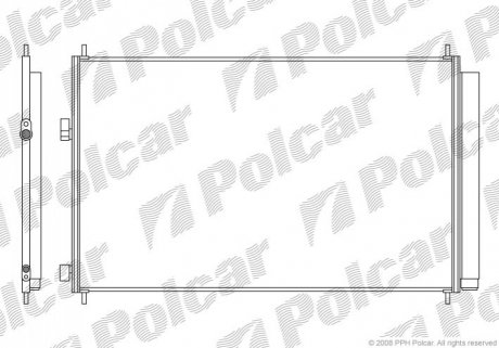 Радиатор кондиционера Polcar 8148K81K (фото 1)