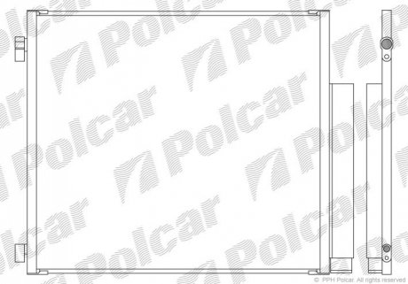 Радиатор кондиционера Polcar 8169K81K