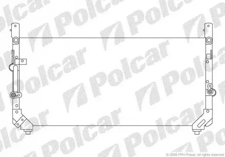 Радиатор кондиционера Polcar 8176K8B1