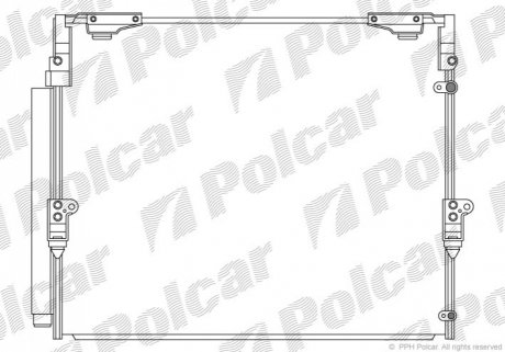 Радиатор кондиционера Polcar 8184K81K (фото 1)