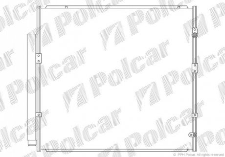 Радиатор кондиционера Polcar 8184K82K