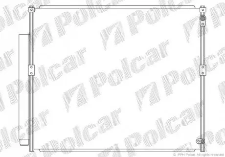 Радиатор кондиционера Polcar 8191K81K