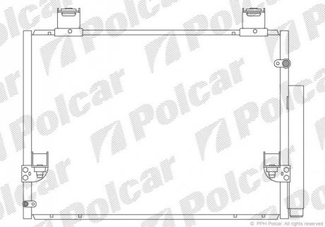 Радіатор кондиціонера Polcar 8192K82K (фото 1)