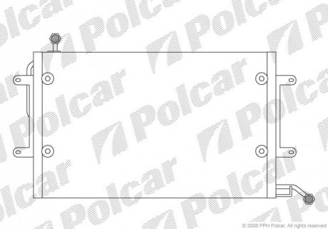 Радиатор кондиционера Polcar 9538K8C1