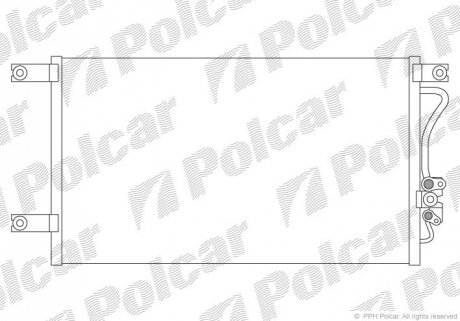 Радіатор кондиціонера Polcar 5285K8C1 (фото 1)