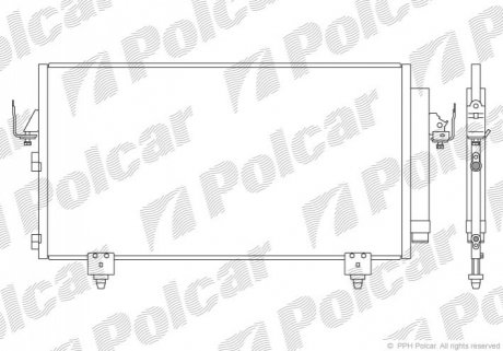 Радіатор кондиціонера Polcar 8146K82K