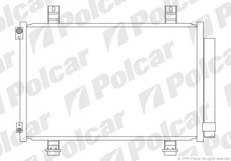 Радиатор кондиционера Polcar 7406K81K