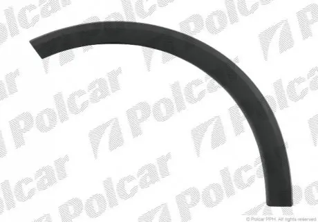 Молдинг крила передній лівий Opel Corsa C / Combo 00-10 Polcar 555601-6