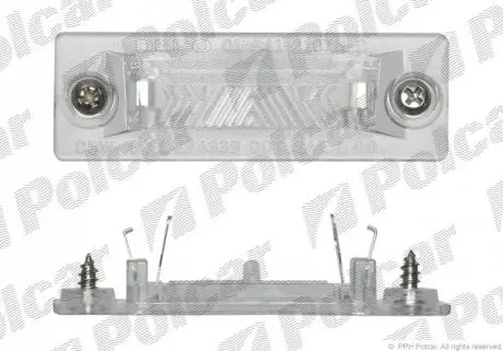 Фара номерного знака Polcar 9549955E