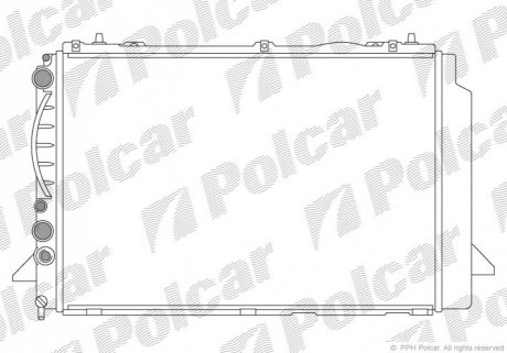 Радиатор охлаждения Polcar 130808A2