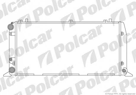 Радиатор охлаждения Polcar 130808A3