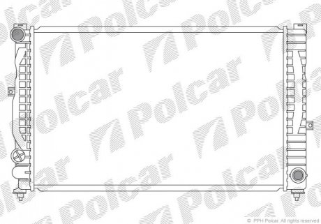 Радіатор охолодження Polcar 132408A7