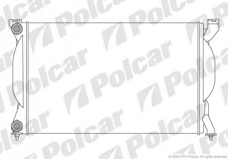 Радиатор охлаждения Polcar 133408-1 (фото 1)