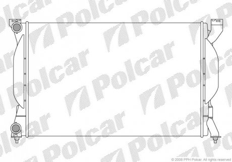 Радиатор охлаждения Polcar 133408-3