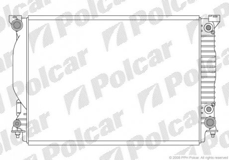 Радіатор охолодження Polcar 133408-4 (фото 1)